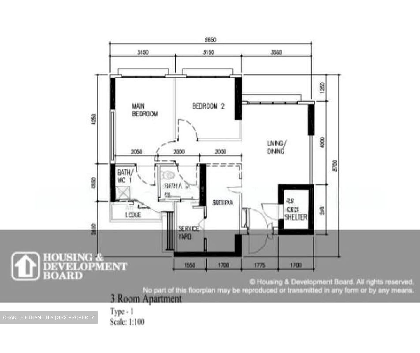 Blk 326C Punggol Vue (Punggol), HDB 3 Rooms #581345701